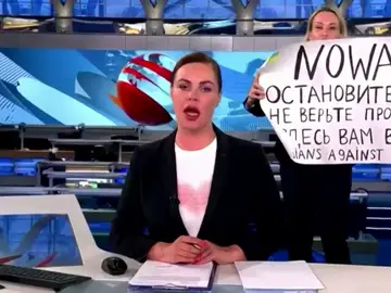 Irrupción en la TV rusa