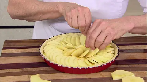Incorpora la manzana Receta de tarta de manzana