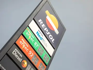 Imagen de una estación de servicio de Repsol Imagen de una estación de servicio de Repsol