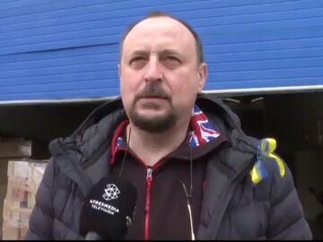 Voluntario en Girona con la guerra entre Rusia y Ucrania