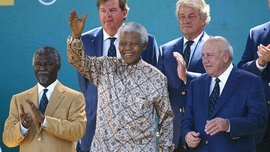 Frederik de Klerk y Nelson Mandela