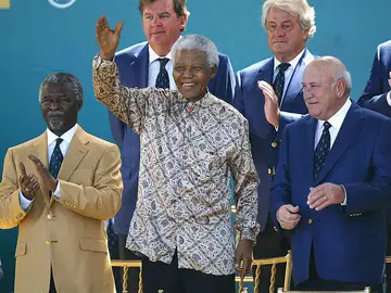 Frederik de Klerk y Nelson Mandela Frederik de Klerk y Nelson Mandela