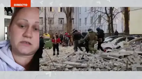 Alina, vecina de Mariúpol en España, explica a Antena 3 Noticias la situación en la ciudad tras el bombardeo en el teatro Alina, vecina de Mariúpol en España, explica a Antena 3 Noticias la situación en la ciudad tras el bombardeo en el teatro