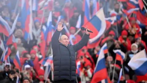Putin conmemora el 8 aniversario de la anexión de Crimea en plena guerra con Ucrania Putin conmemora el 8 aniversario de la anexión de Crimea en plena guerra con Ucrania