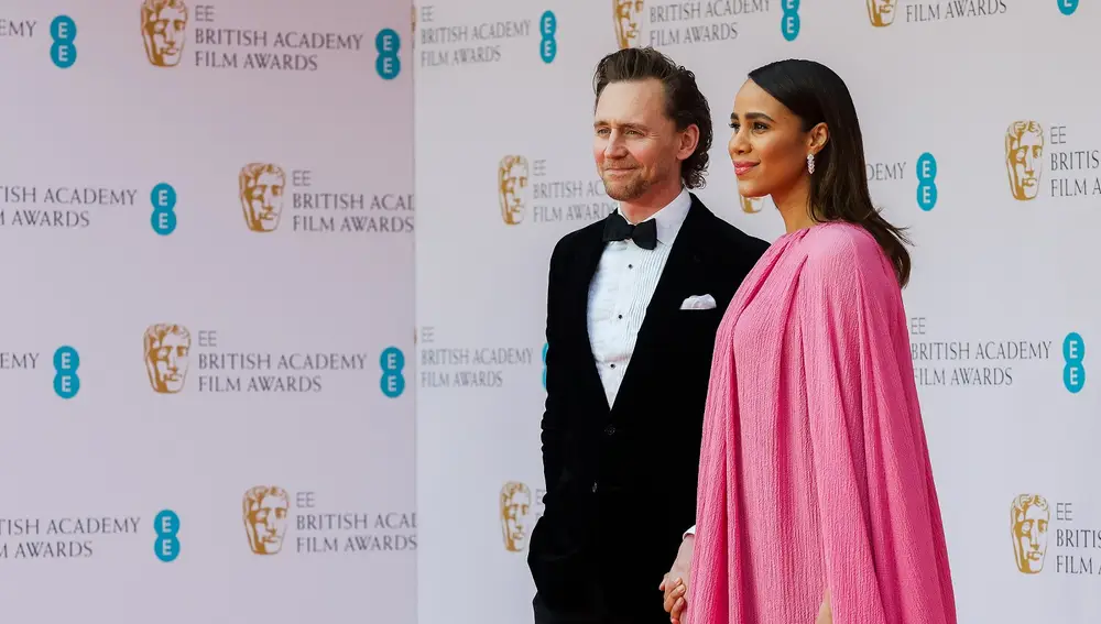 Tom Hiddleston y Zawe Ashton en los Premios Bafta