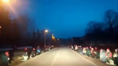 Homenaje a un soldado caído en la guerra de Ucrania Homenaje a un soldado caído en la guerra de Ucrania