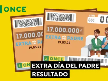 ONCE Sorteo Extra del Día del Padre 2022: Comprobar cupón de hoy sábado 19 de marzo en directo ONCE Sorteo Extra del Día del Padre 2022: Comprobar cupón de hoy sábado 19 de marzo en directo