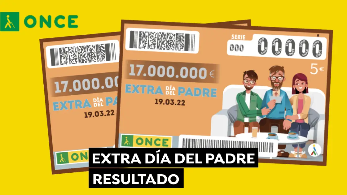 ONCE Sorteo Extra del Día del Padre 2022: Comprobar cupón de hoy sábado 19 de marzo en directo Lotería