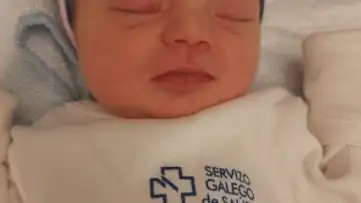 La pequeña Arati, nacida en Galicia después de que su madre huyera de la guerra en Ucrania La pequeña Arati, nacida en Galicia después de que su madre huyera de la guerra en Ucrania