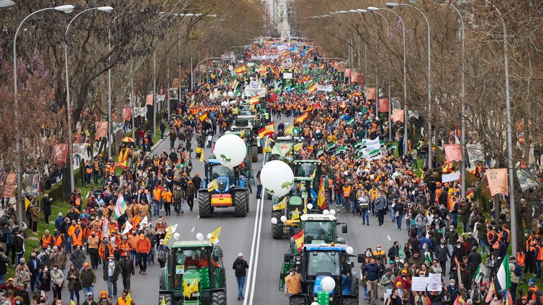 Manifestaci&oacute;n del medio rural en Madrid