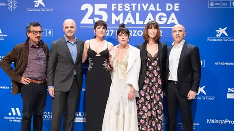 El equipo de 'Heridas' en el Festival de Málaga El equipo de 'Heridas' en el Festival de Málaga