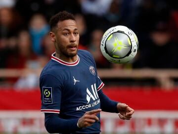 Neymar, en un partido de la Ligue 1