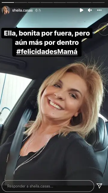 Felicitación a su madre Sheila Casas