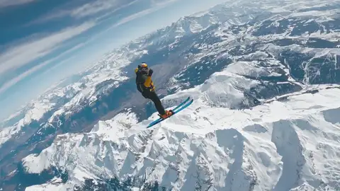La locura extrema de Fred Fugen 'esquiando el cielo' La locura extrema de Fred Fugen 'esquiando el cielo'