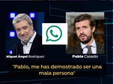 Imagen del supuesto mensaje a Pablo Casado