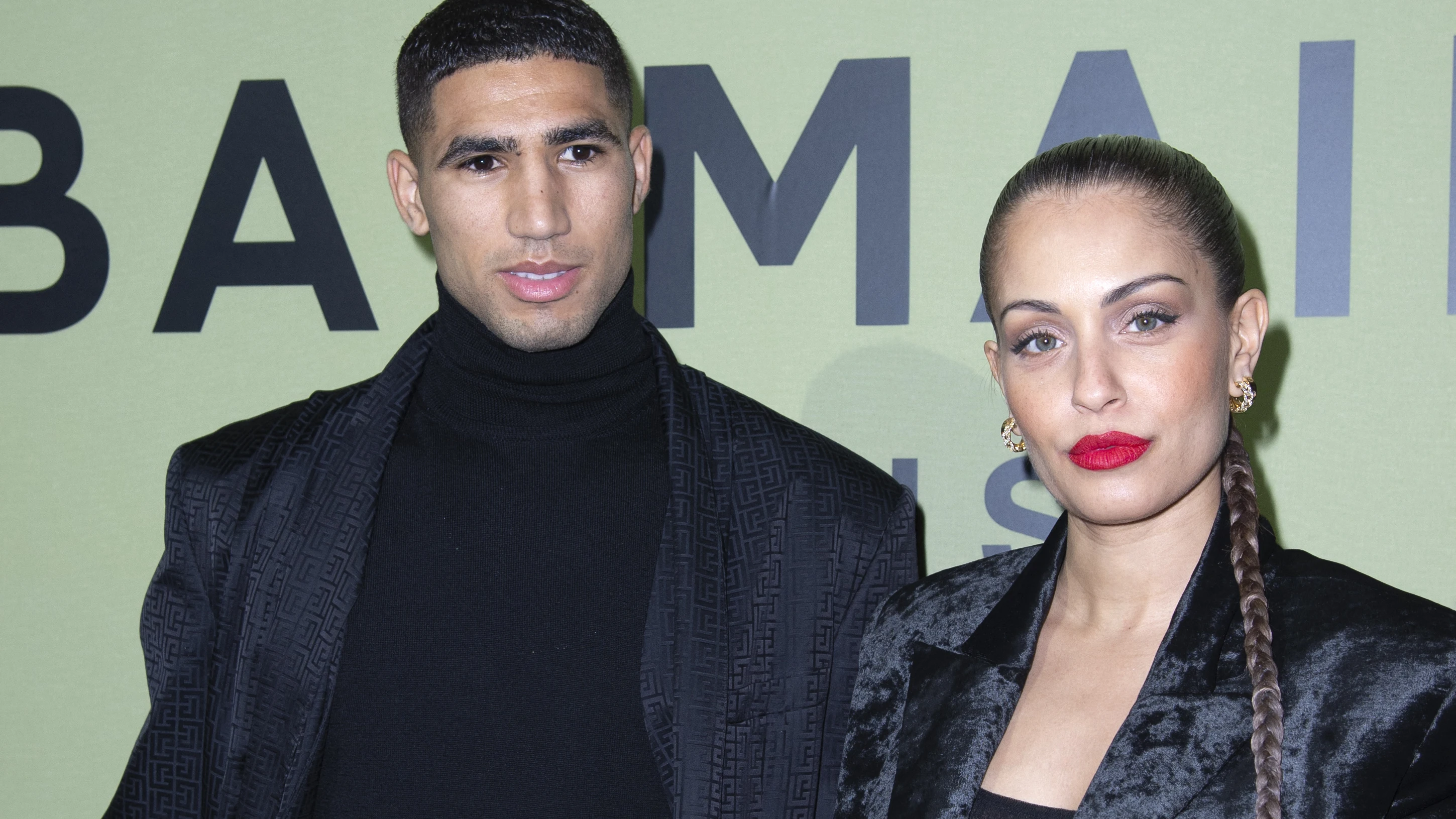 Hiba Abouk y Achraf Hakimi