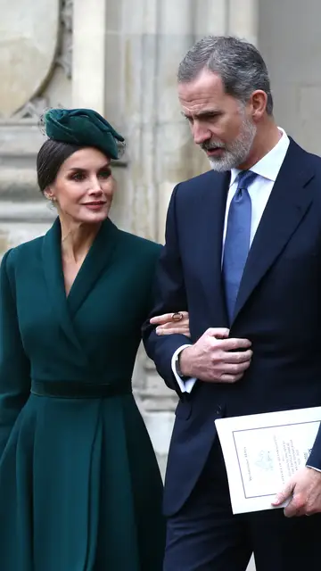 La reina Letizia y el rey Felipe en el homenaje al duque de Edimburgo La reina Letizia y el rey Felipe en el homenaje al duque de Edimburgo