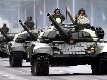 Tanques del ejército ruso