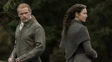 Sam Heughan y Caitriona Balfe como Jamie y Claire Fraser en la temporada 6 de &#39;Outlander&#39;