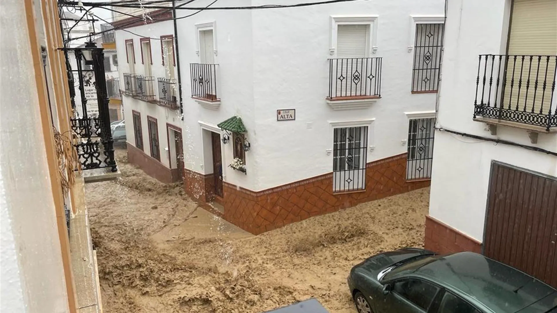 Inundaciones en Setenil de las Bodegas, Cádiz Inundaciones en Setenil de las Bodegas, Cádiz