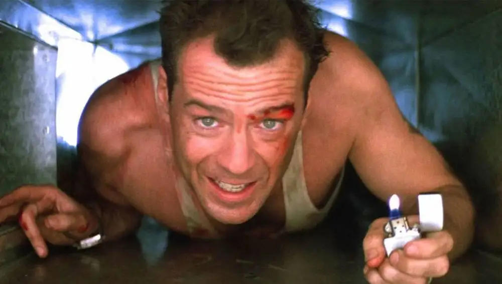 Bruce Willis como John McClane en 'Jungla de cristal'