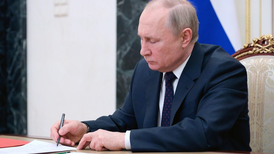 Vladimir Putin, en su despacho