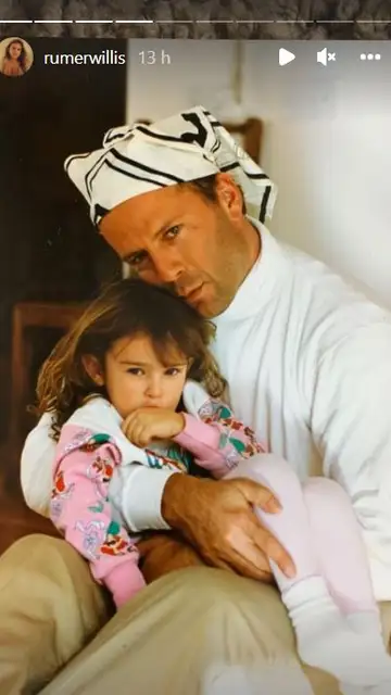 Bruce Willis junto a su hija, Rumer Bruce Willis junto a su hija, Rumer