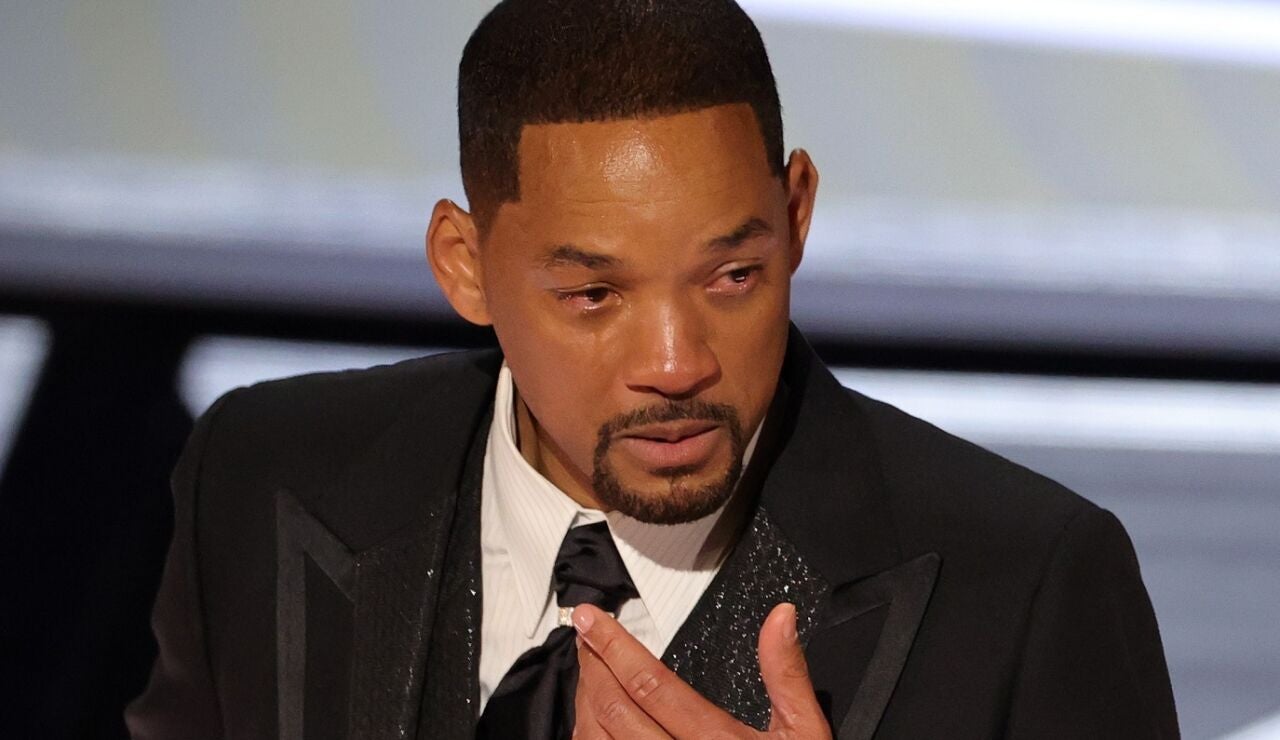 Will Smith llorando tras ganar el Oscar a Mejor Actor