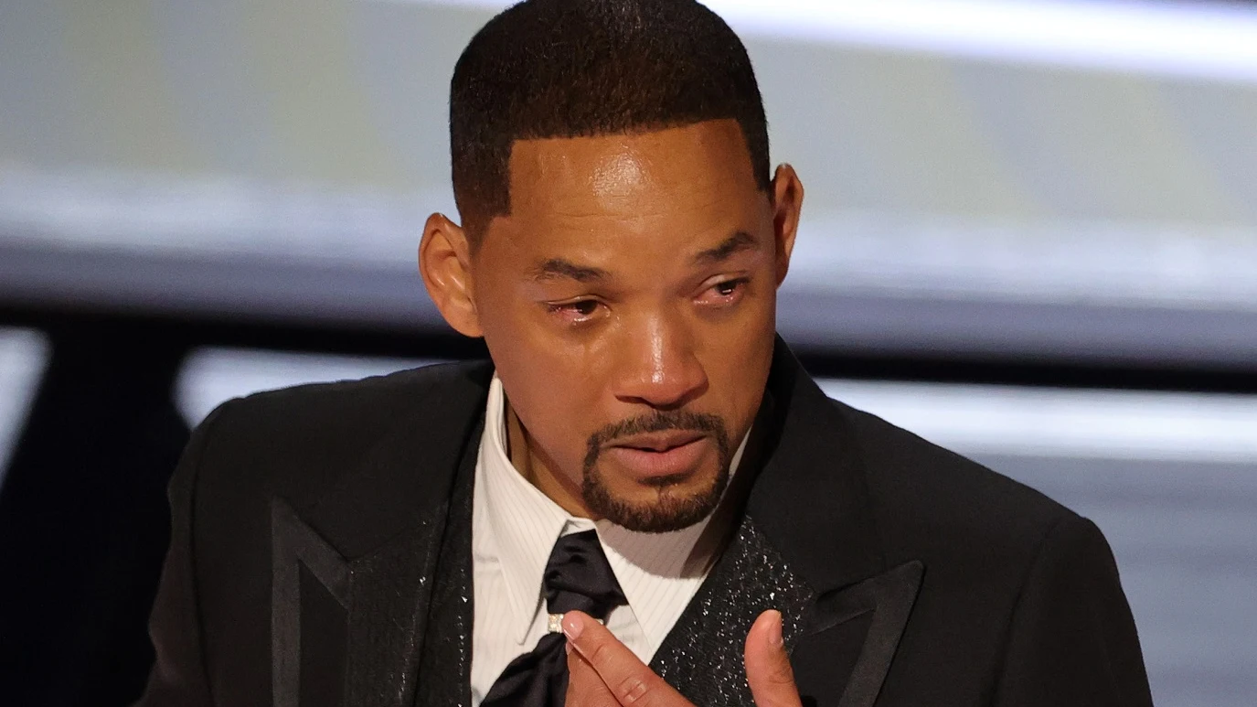 Will Smith llorando tras ganar el Oscar a Mejor Actor
