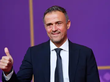 Luis Enrique, en el sorteo del Mundial de Qatar Luis Enrique, en el sorteo del Mundial de Qatar