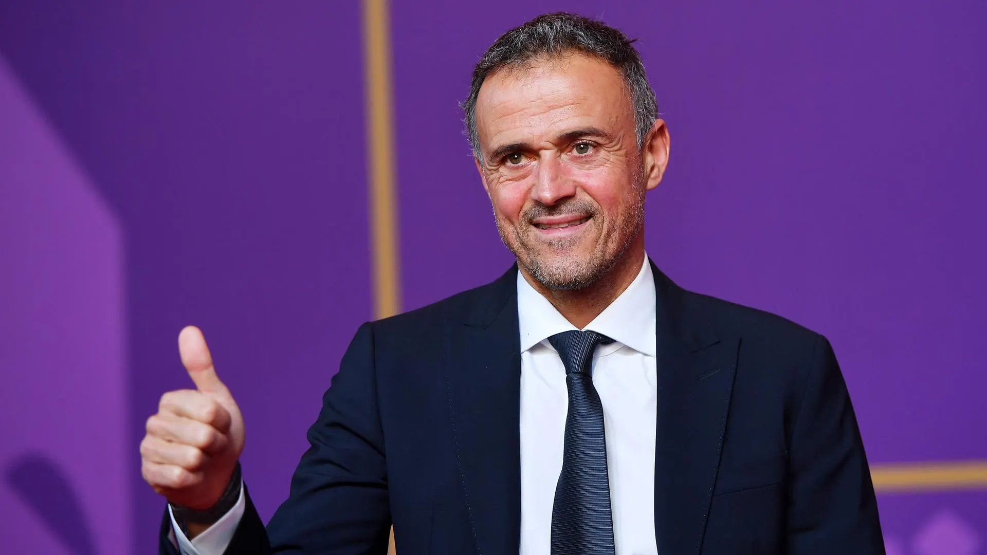 Luis Enrique, en el sorteo del Mundial de Qatar Luis Enrique, en el sorteo del Mundial de Qatar