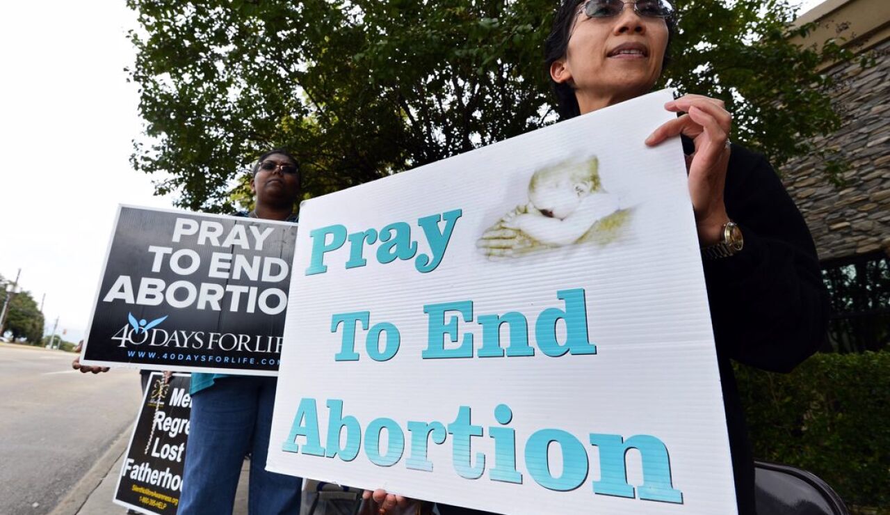 Imagen de archivo de una manifestación en EEUU contra el aborto