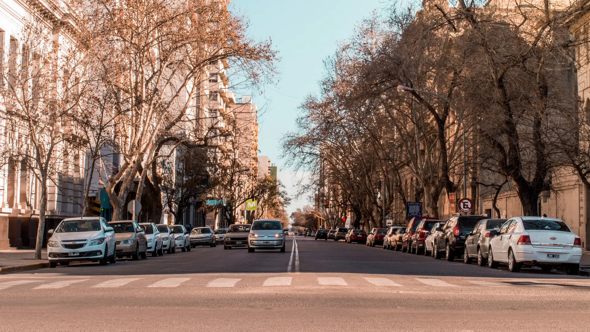 Imagen de archivo de una calle en Argentina Imagen de archivo de una calle en Argentina