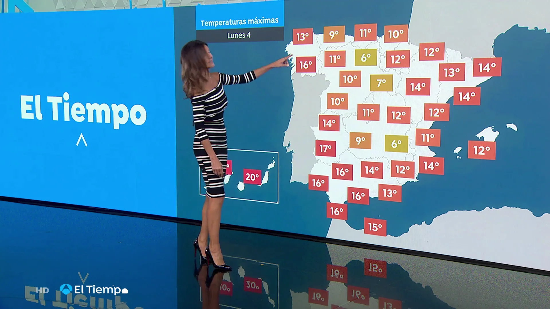 El temporal contin&uacute;a este domingo en forma de lluvias dispersas en el norte y en Canarias