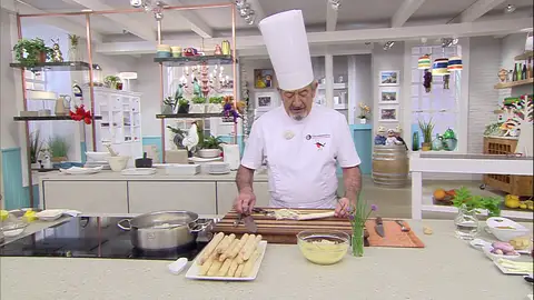 Espárragos con salsa de mostaza Espárragos con salsa de mostaza