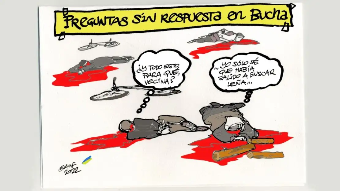 La vi&ntilde;eta gr&aacute;fica de Alfredo Boto-Herv&aacute;s de este lunes, 4 de abril de 2022