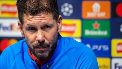 Simeone, en rueda de prensa Simeone, en rueda de prensa