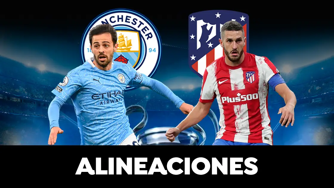 Alineación del Atlético de Madrid hoy contra el Manchester City en el partido de ida de cuartos de final de Champions League Alineación del Atlético de Madrid hoy contra el Manchester City en el partido de ida de cuartos de final de Champions League