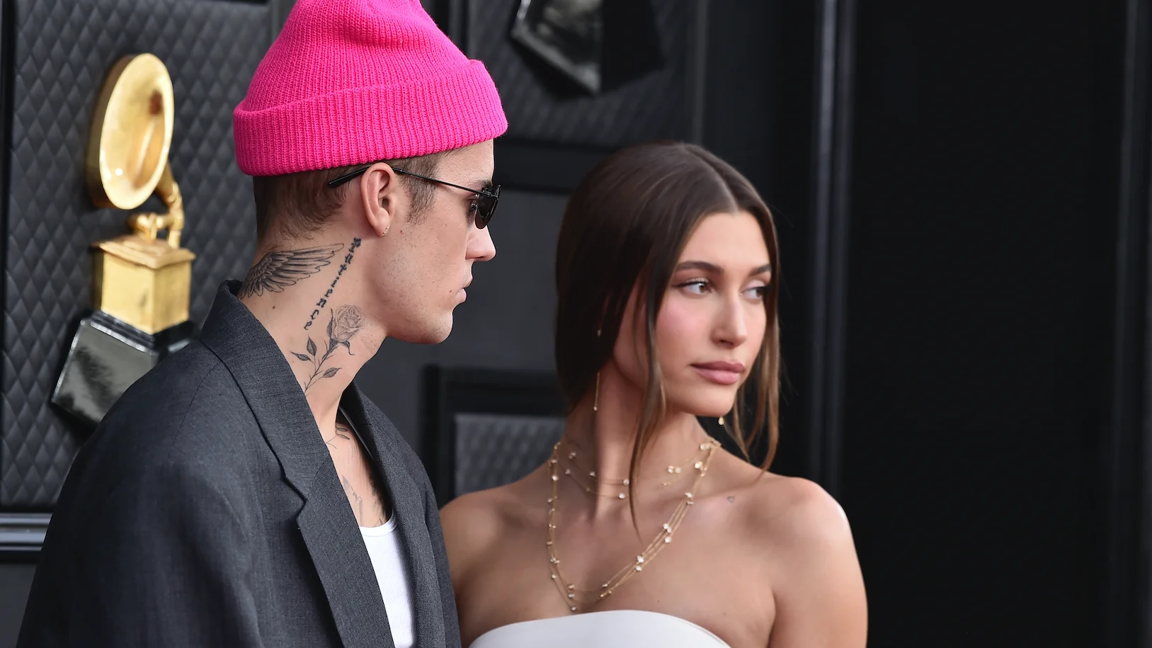 Justin Bieber y Hailey Baldwin en los Premios Grammy Justin Bieber y Hailey Baldwin en los Premios Grammy