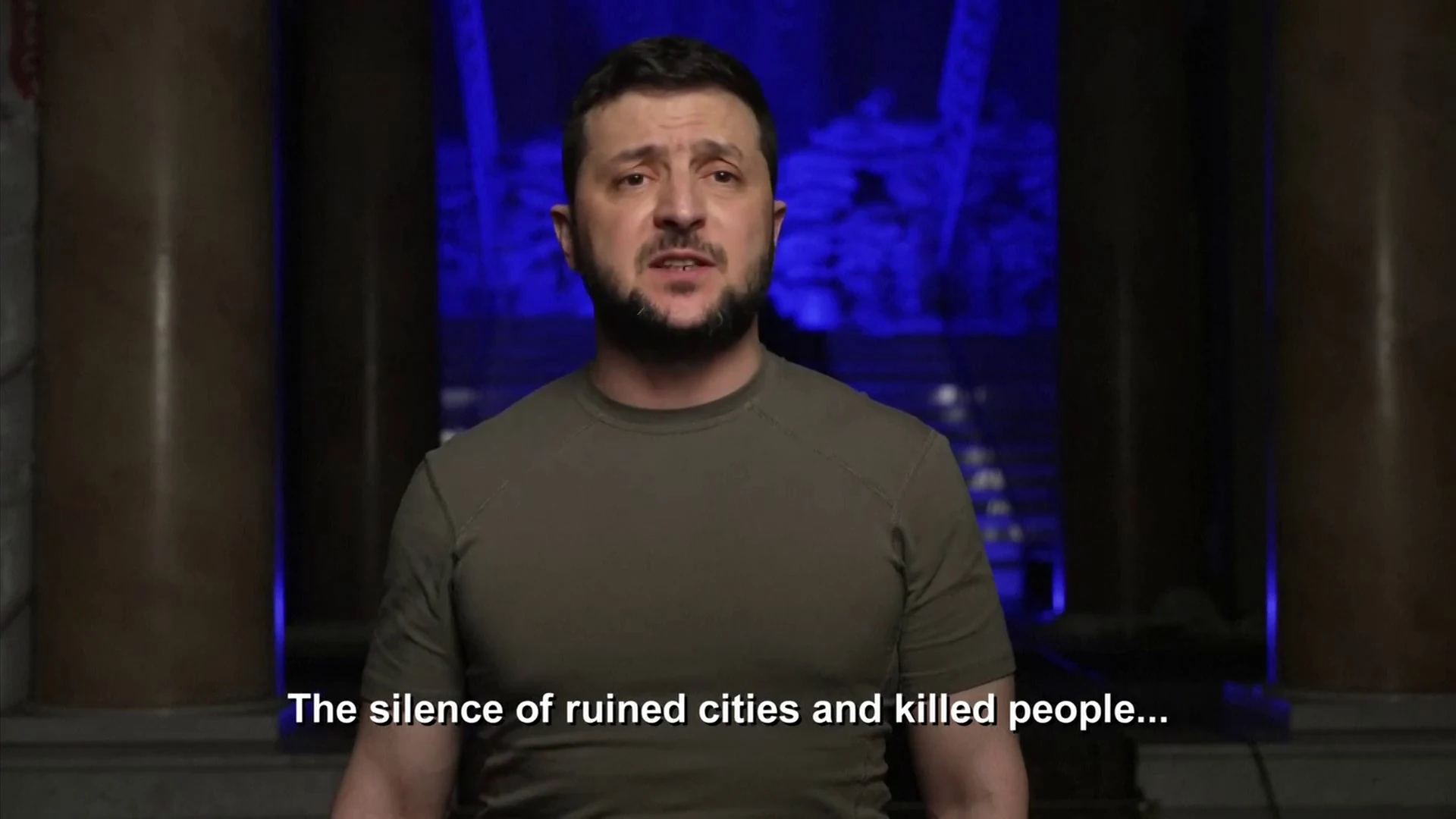 Zelenski interviene en la gala de los Grammy: "No hay nada más opuesto a la guerra que la música, el silencio es la muerte" Zelenski interviene en la gala de los Grammy: "No hay nada más opuesto a la guerra que la música, el silencio es la muerte"