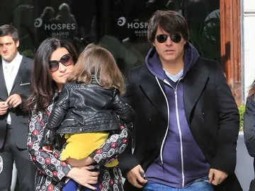 Laura Pausini junto a su hija y Paolo Carta Laura Pausini junto a su hija y Paolo Carta