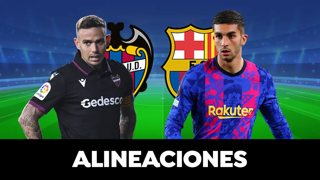 Alineaci&oacute;n del Barcelona hoy contra el Levante en el partido de Liga Santander