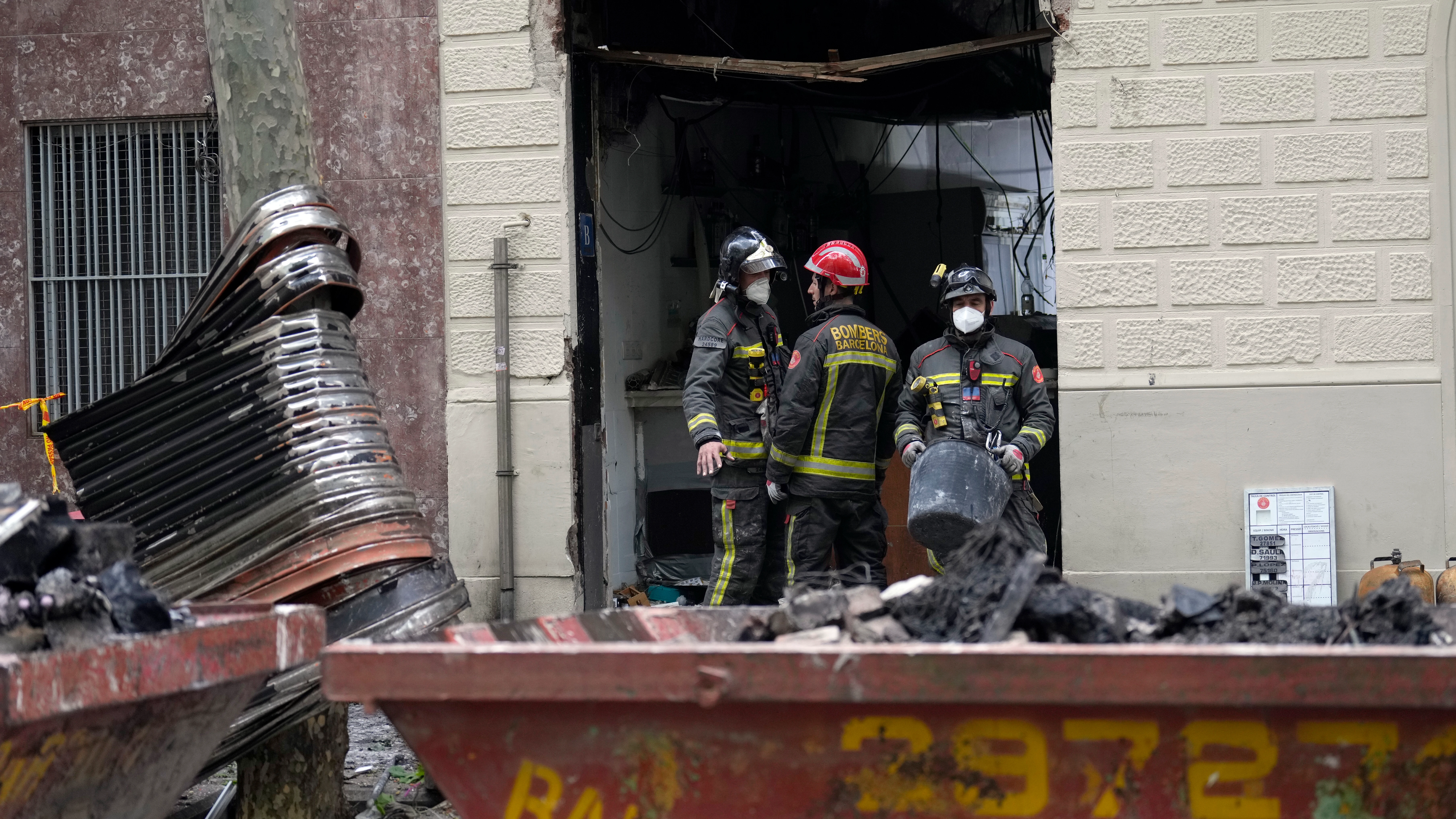 Incendio en un bar de Barcelona