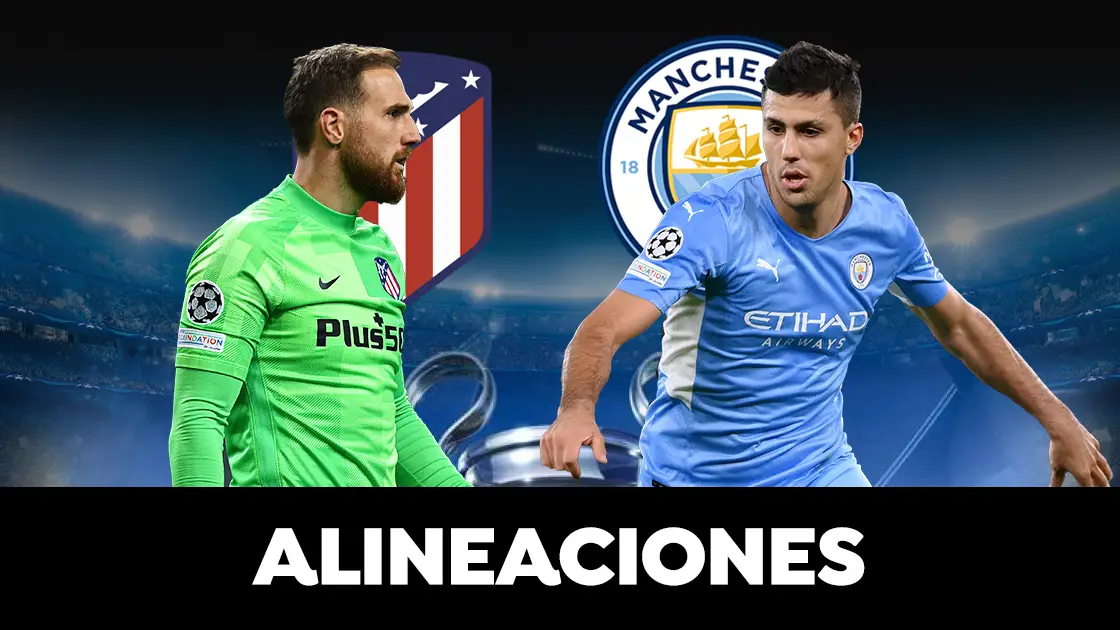 Alineación del Atlético de Madrid hoy ante el Manchester City en la vuelta de cuartos de Champions League Alineación del Atlético de Madrid hoy ante el Manchester City en la vuelta de cuartos de Champions League
