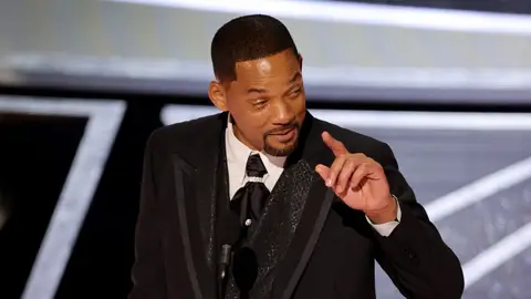 Will Smith durante su discurso en los Oscar Will Smith durante su discurso en los Oscar