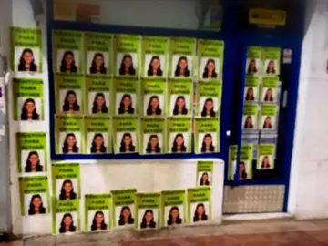 Aparecen empapelados con fotos de Esther López los negocios del principal sospechoso Aparecen empapelados con fotos de Esther López los negocios del principal sospechoso