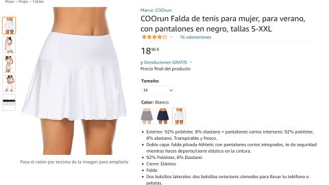 Falda blanca