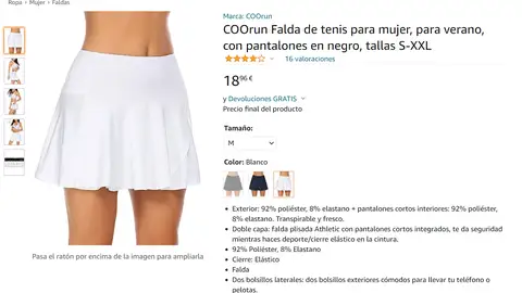 Falda blanca Falda blanca