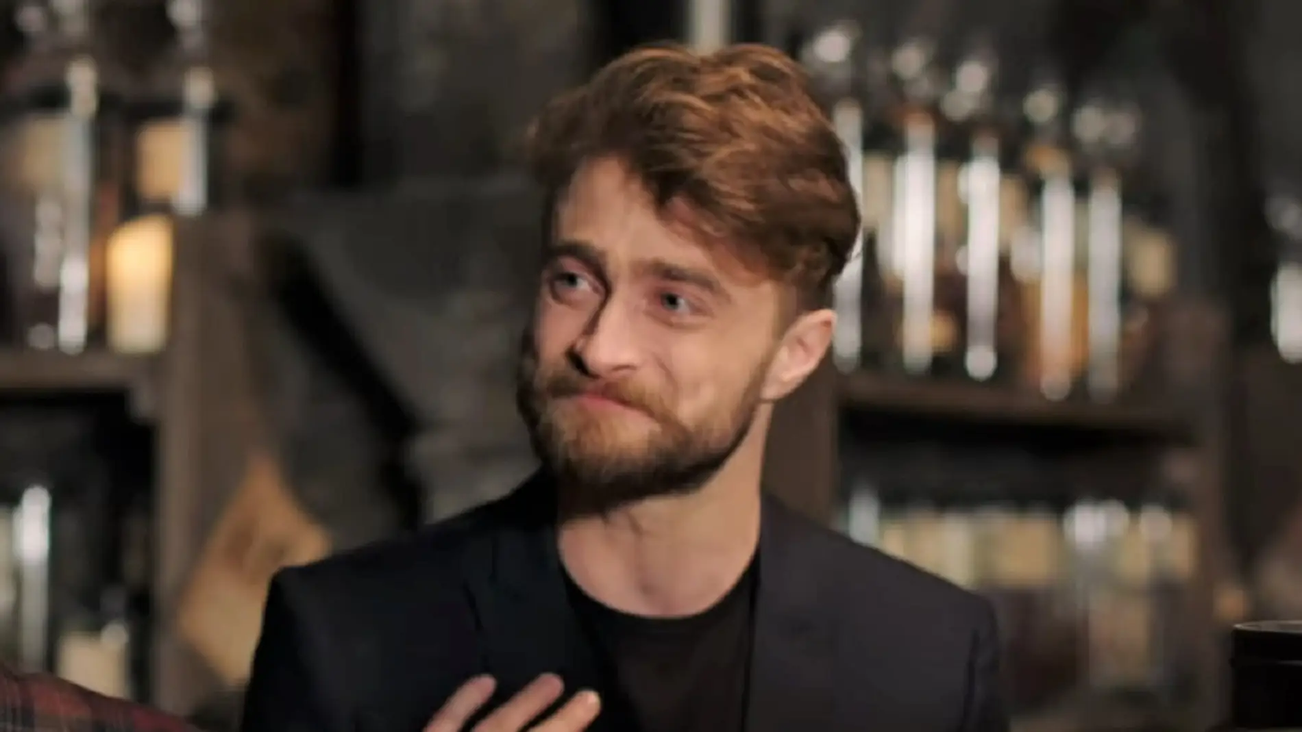 Daniel Radcliffe en la reunión de 'Harry Potter'