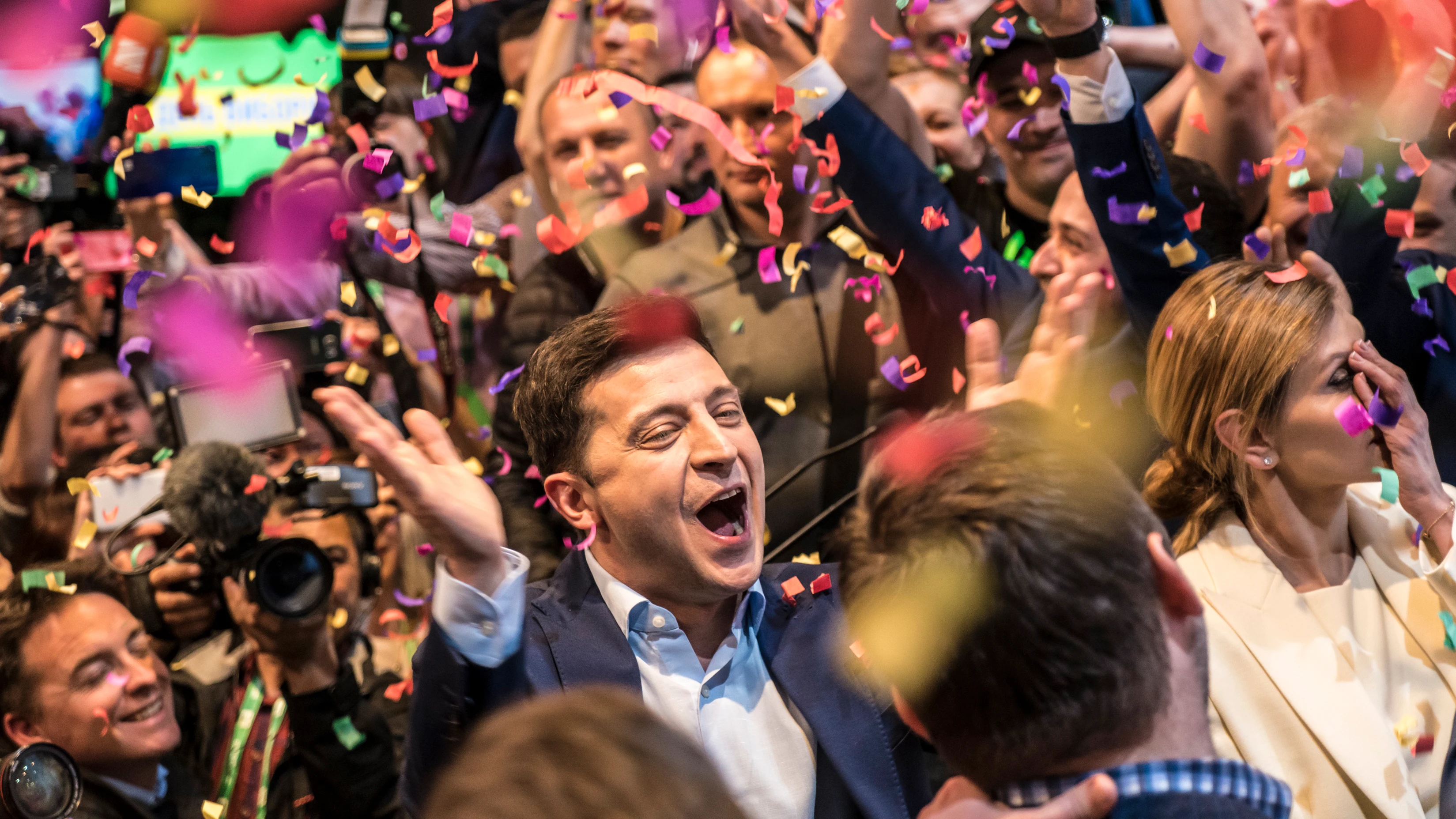 El triunfo de Zelenski en las elecciones en 2019 El triunfo de Zelenski en las elecciones en 2019